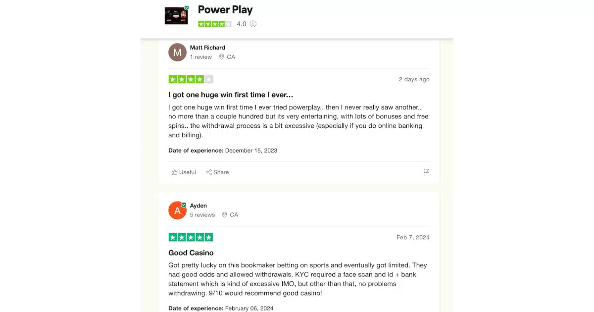 powerplay casino reviews